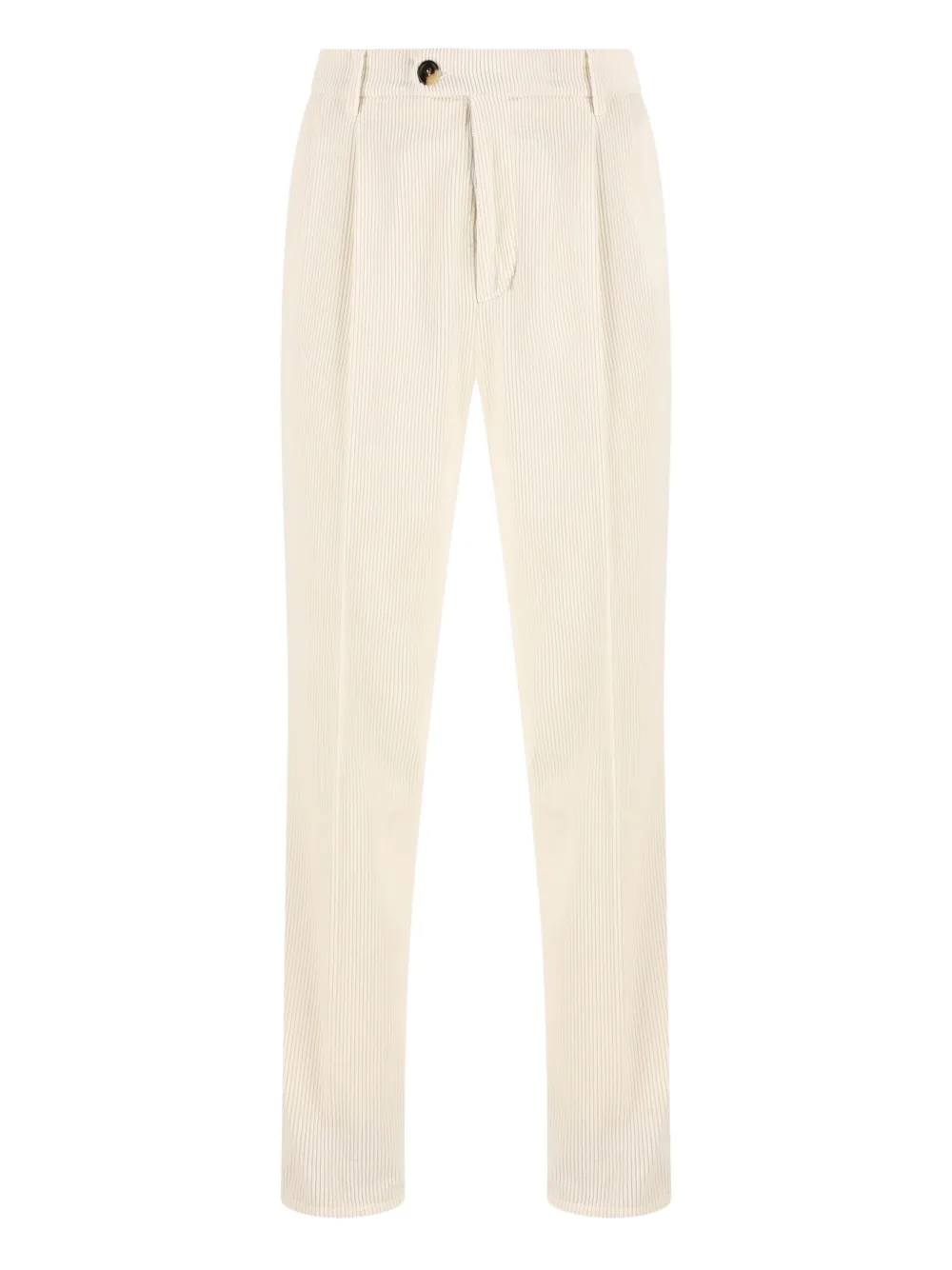 

Брюки из вельвета со складками спереди Brunello Cucinelli, белый