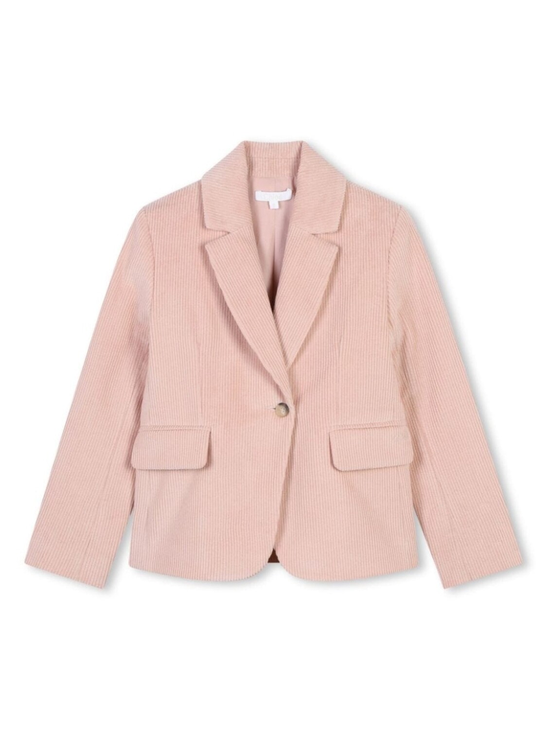 

Chloé Kids пиджак из органического хлопка, розовый