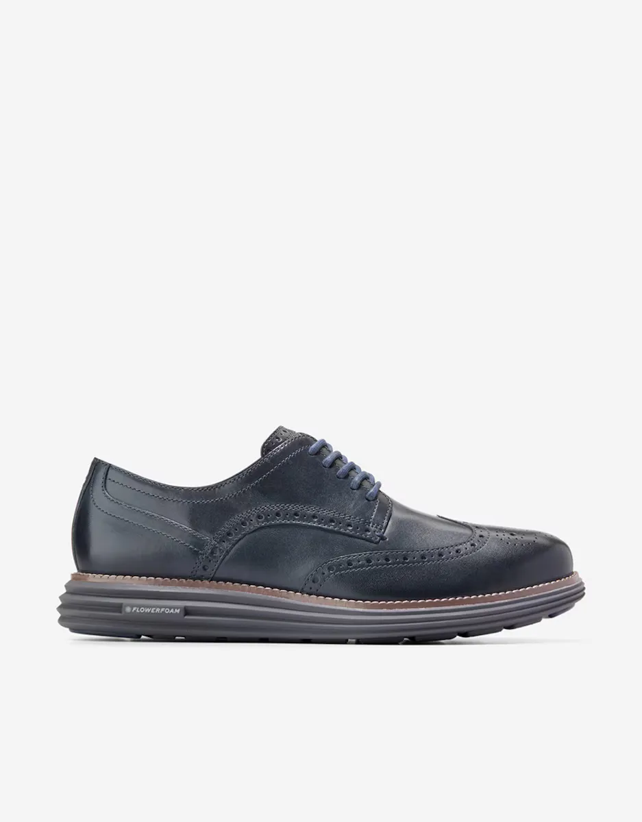 

Мужская кожаная обувь на шнуровке с межподошвой FlowerFoam Cole Haan, синий