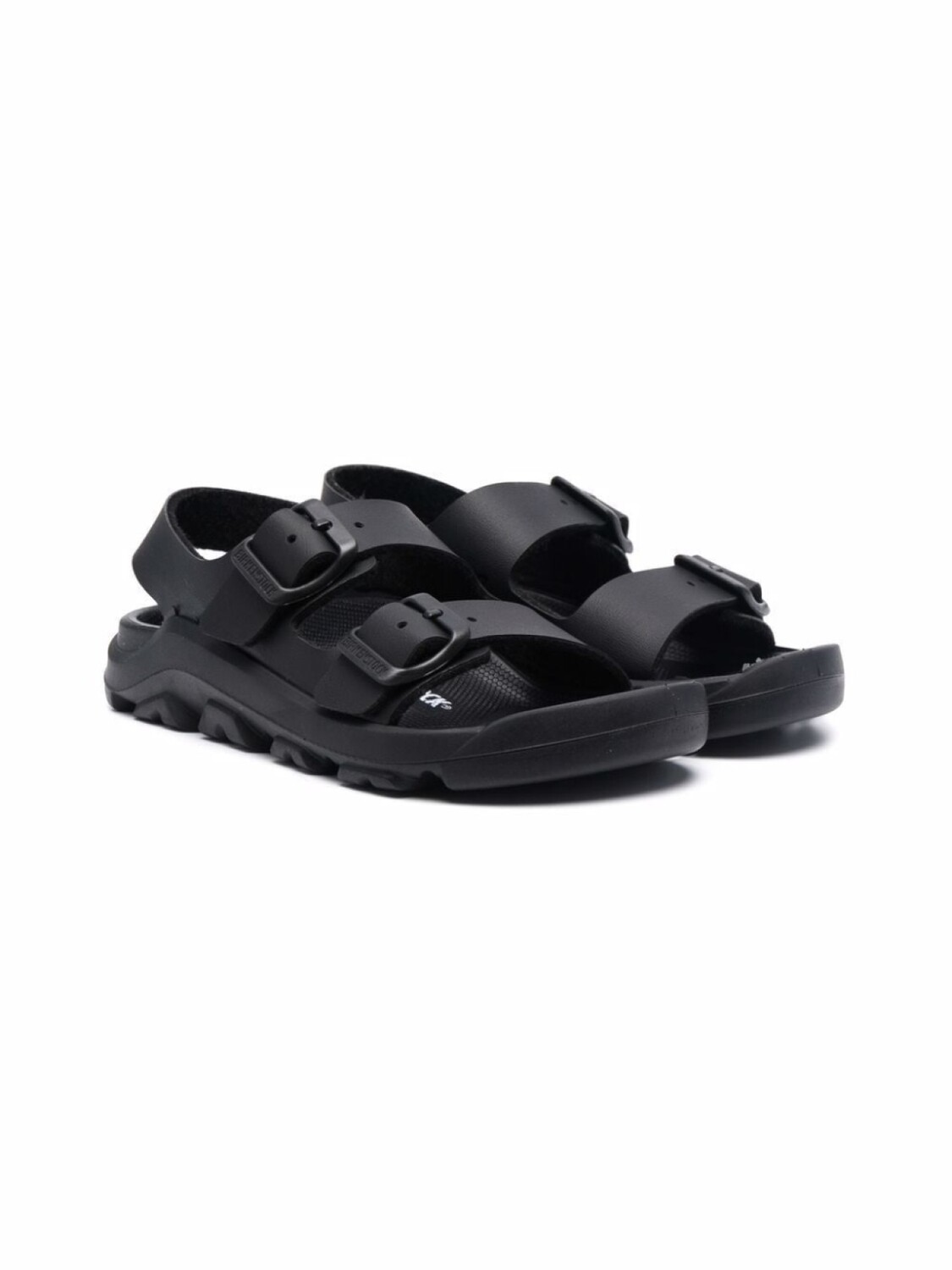 

Birkenstock Kids сандалии Mogami Birko-Flor с ремешком на пятке, черный