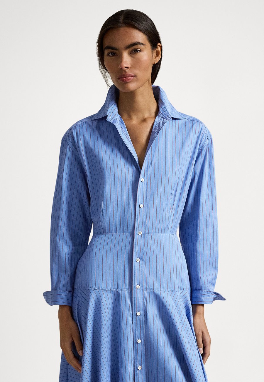 Платье Polo Ralph Lauren STRIPED COTTON SHIRTDRESS, Blue/Red/Blue