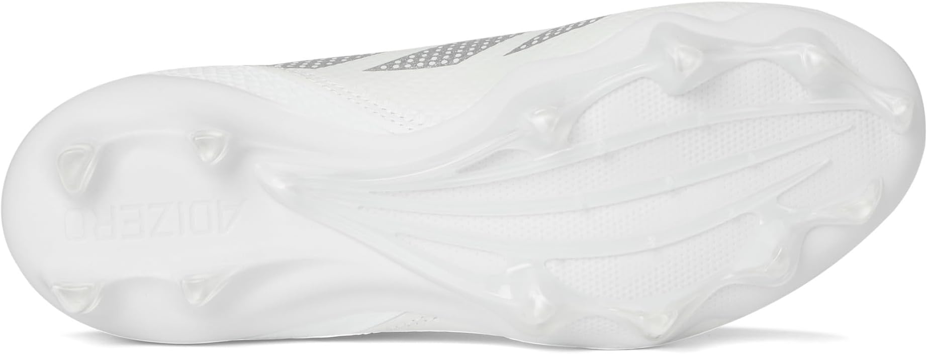 Кроссовки Unisex Adidas adizero Impact Football Cleats, White/Silver Metallic/White 1 — фото 3