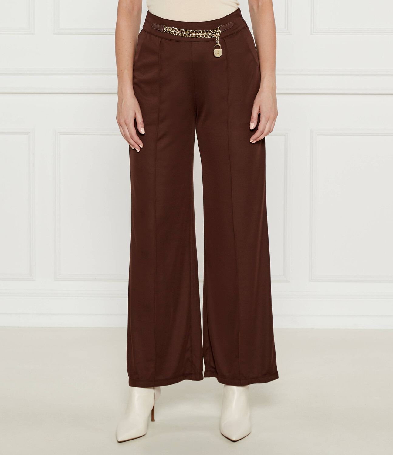

Брюки LAUREN RALPH LAUREN GARLET flare fit high waist, коричневый