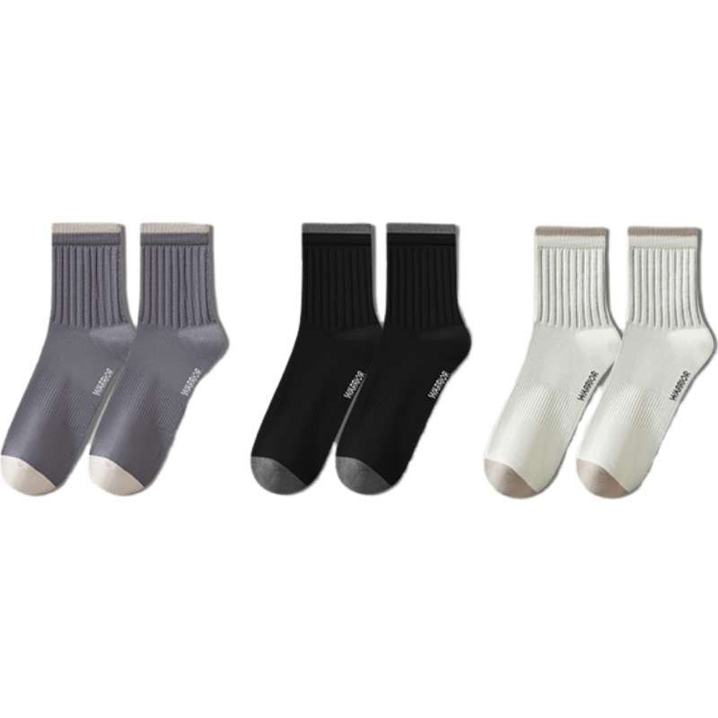 

Унисекс носки Mid Calf WARRIOR, experience 3 pack[черный+темно-серый+светло-серый]