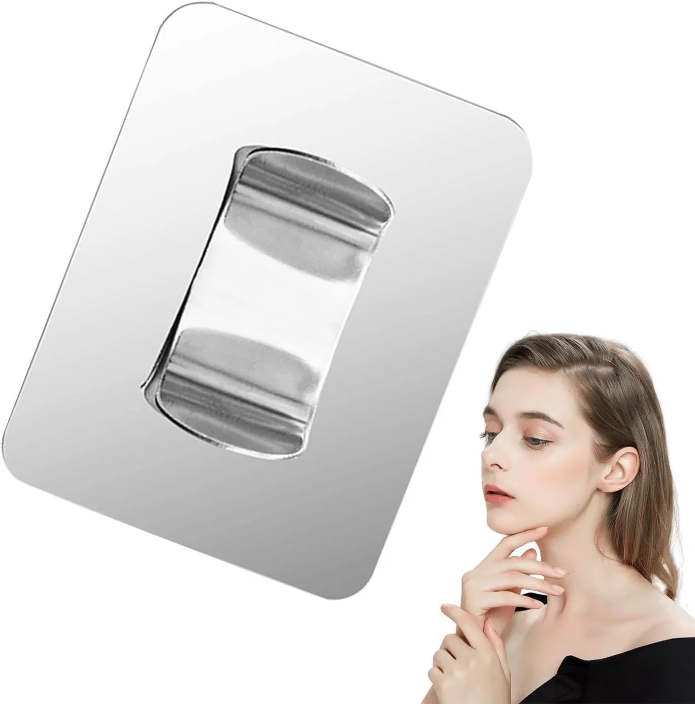 Палетка для смешивания косметики Stainless Steel Makeup Palette 2 в 1