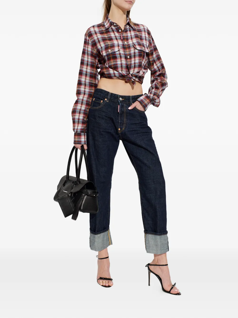 Рубашка с накладным карманом Dsquared2, красный — фото 2