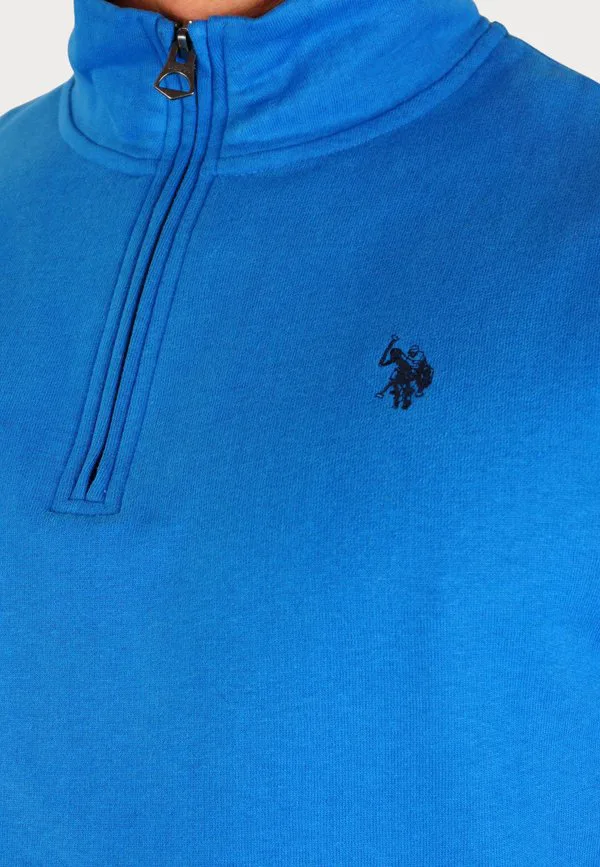 Толстовка с застежкой-молнией до середины груди U.S. Polo Assn., Blau — фото 4