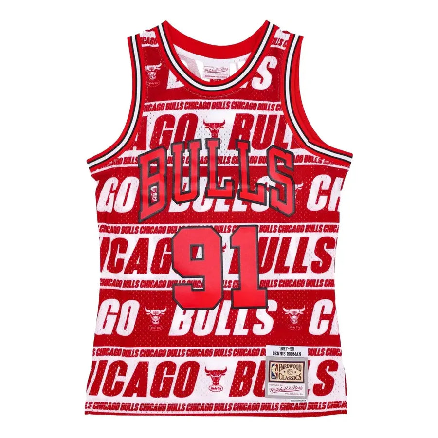 

Джерси Mitchell & Ness x NBA Chicago Bulls 1997-98 Teamwrap Swingman Jersey 'Dennis Rodman 91', красный