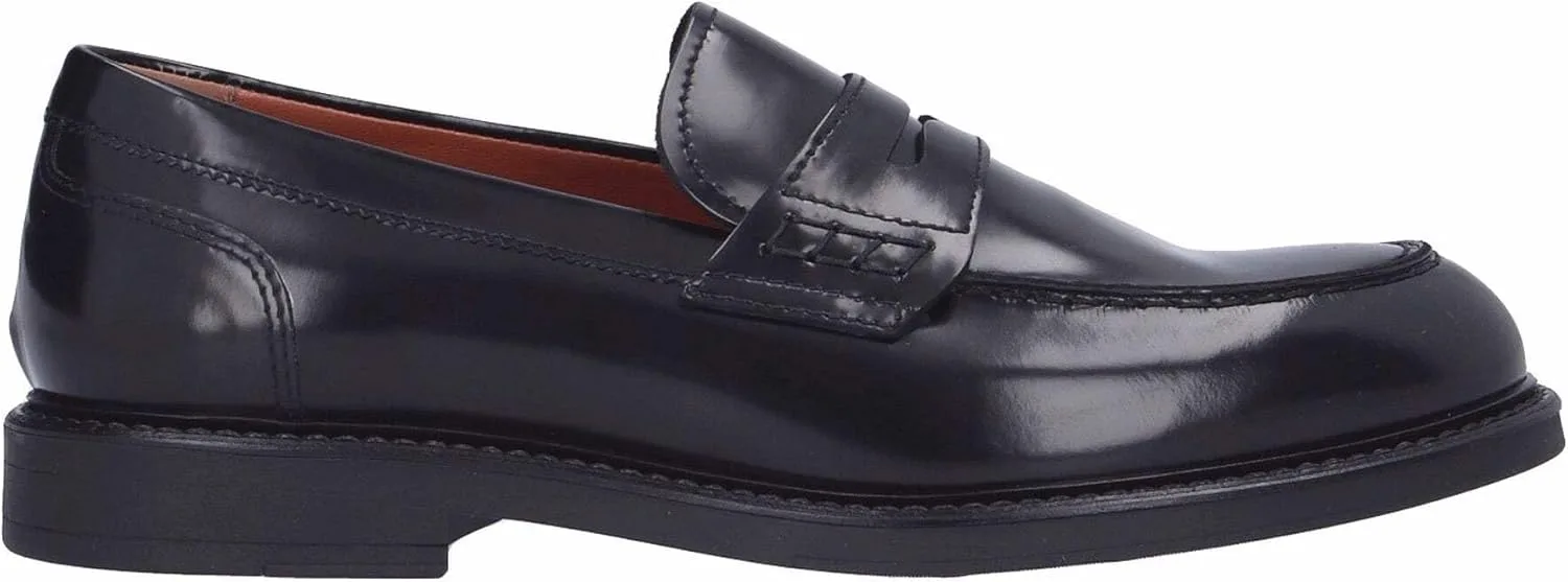 Мужские кожаные лоферы Nero Giardini E500600U, черный