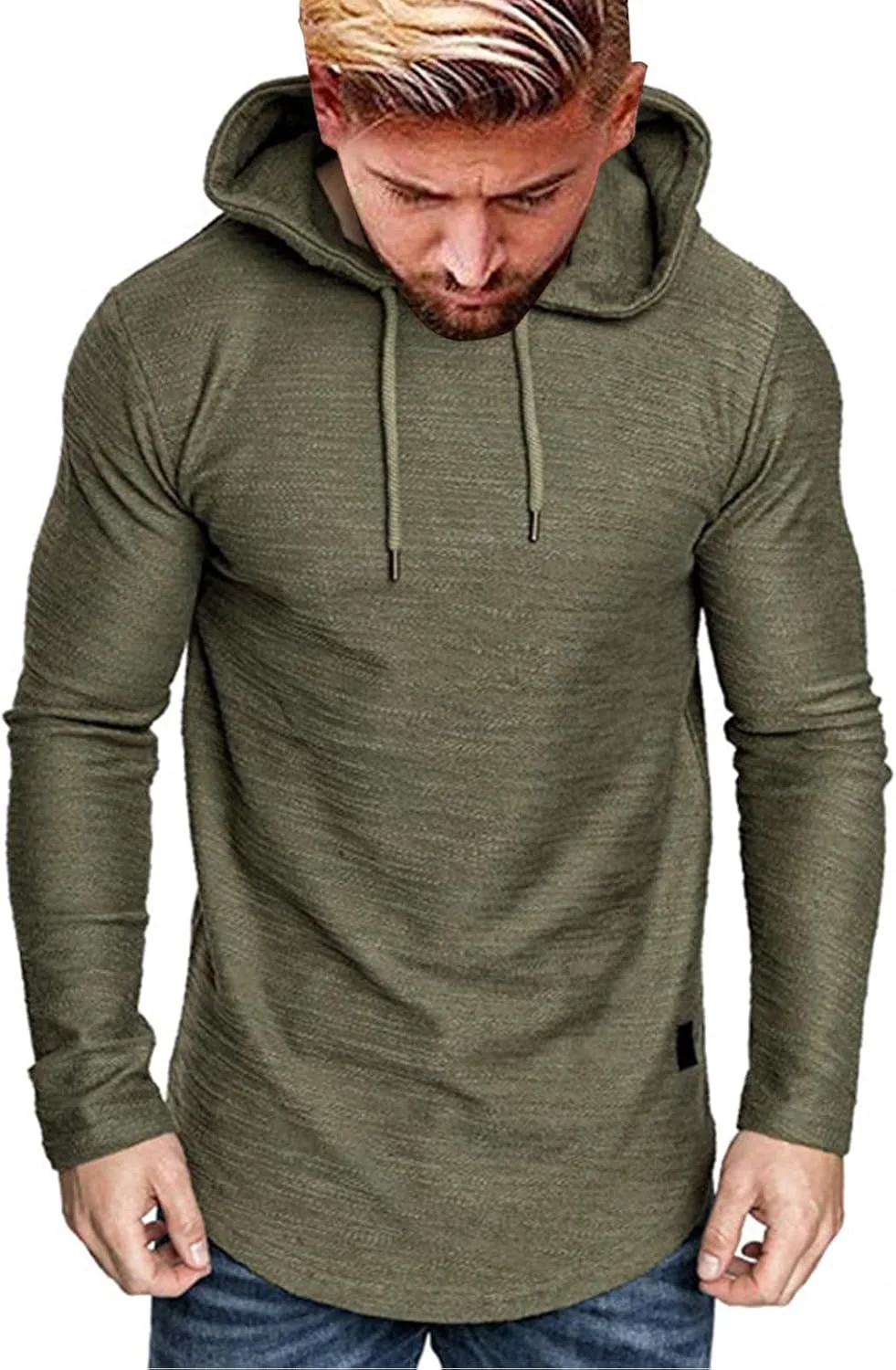 

Мужская спортивная толстовка с капюшоном, Long Sleeve, Solid Color, Fleece CHXLQQX