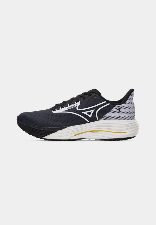 Кроссовки для бега по шоссе wave rider 29 Mizuno, Black/White/Gold-Coloured — фото 2