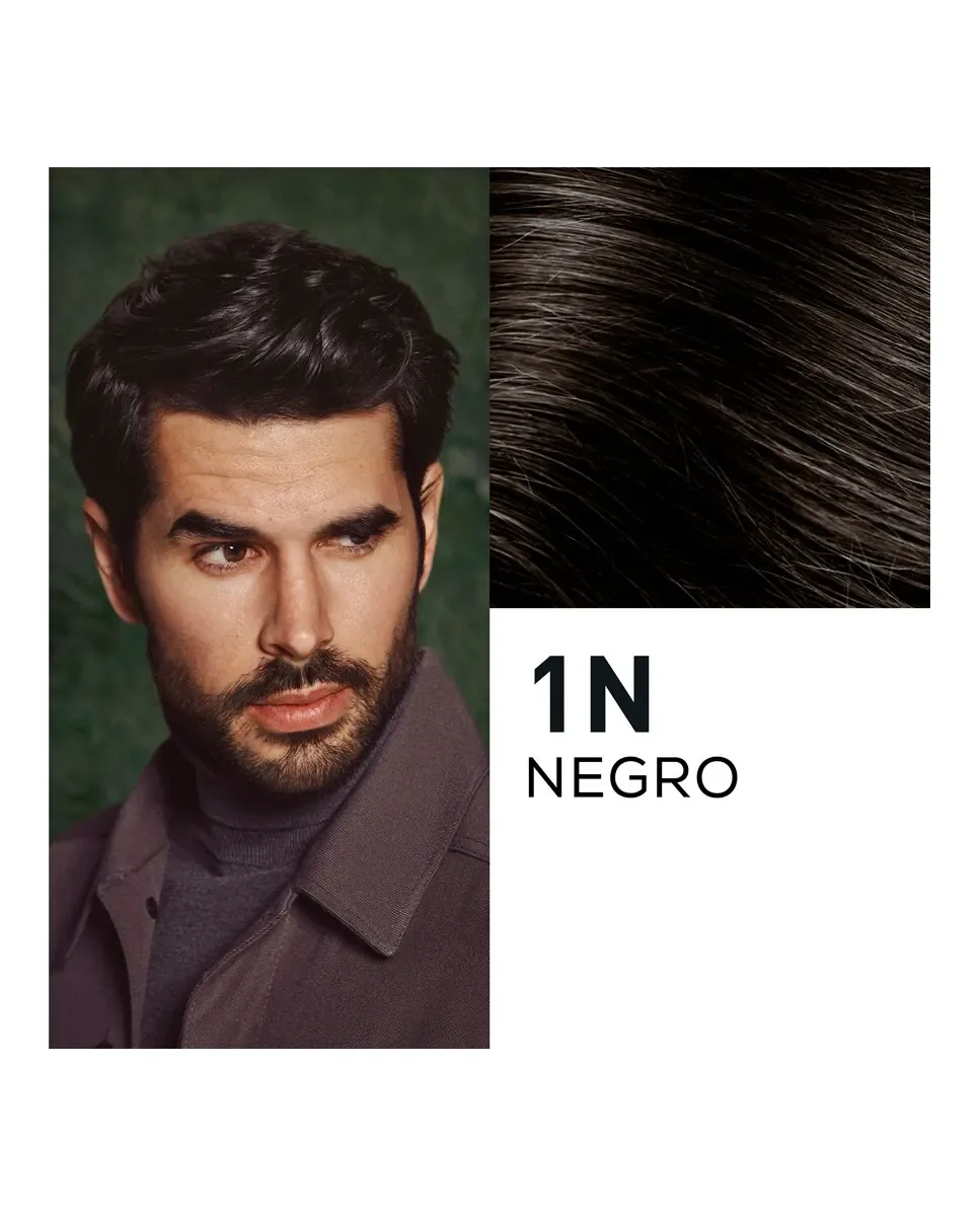 Постоянная краска для волос для мужчин и бороды без аммиака Men Naturtint, 1N - Negro — фото 3