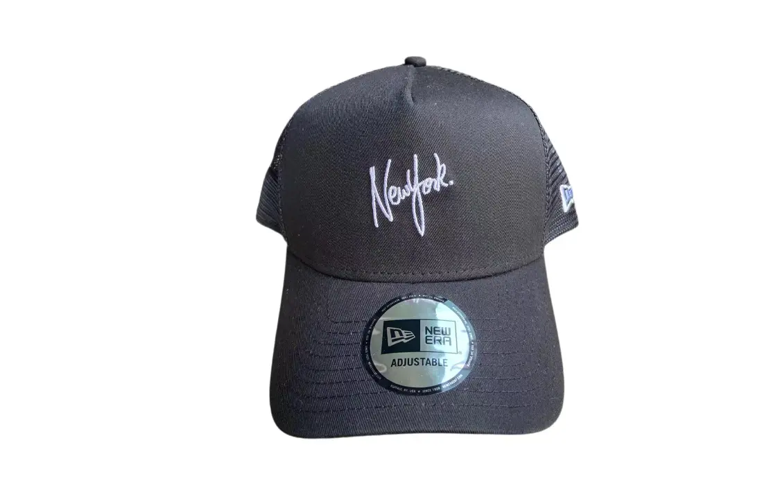 

New Era Хлопковая полиэстеровая бейсболка унисекс черная, Black