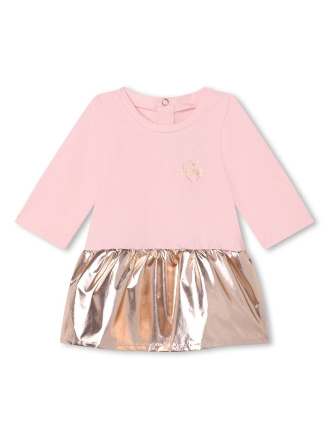

BOSS Kidswear платье с логотипом, розовый