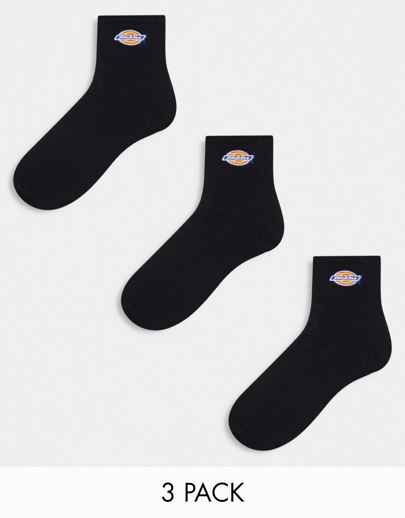 

Dickies – Valley Grove Mid – комплект из 3 пар черных носков