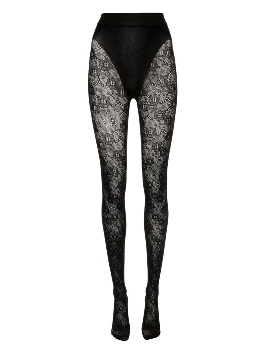 

Кружевные колготки VB Monogram Victoria Beckham, черный