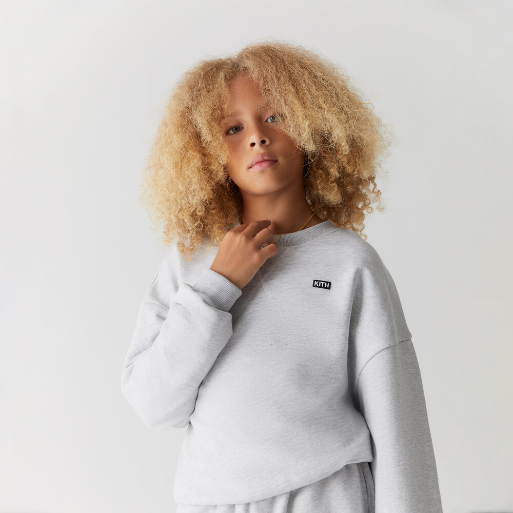 Свитер Kith Kids Long Sleeve Nelson Crewneck, светло-зеленый — фото 3