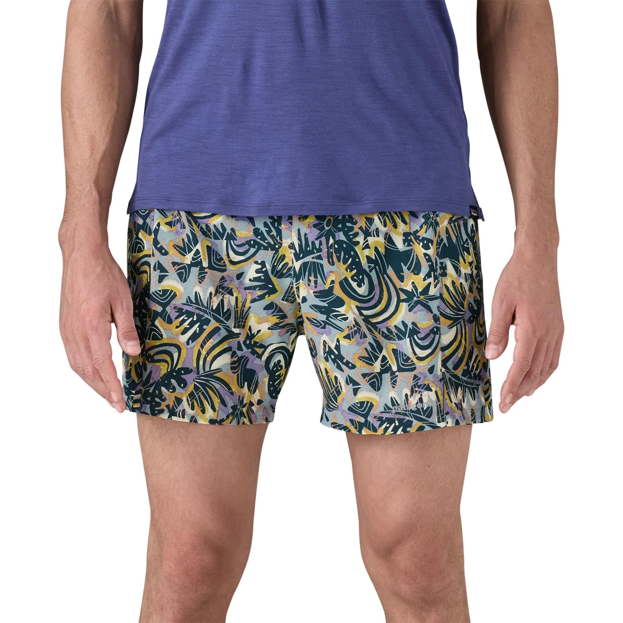 

Мужские шорты Strider Pro 5 дюймов Patagonia, Wild Botanist/Thermal Blue