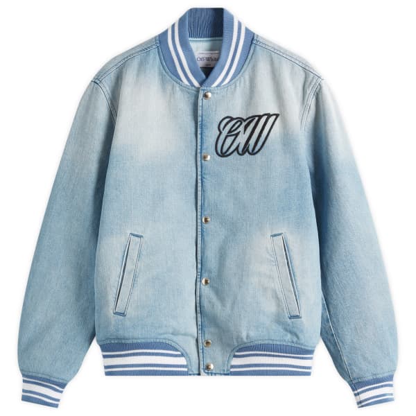 

Джинсовая университетская куртка Off-White, черный