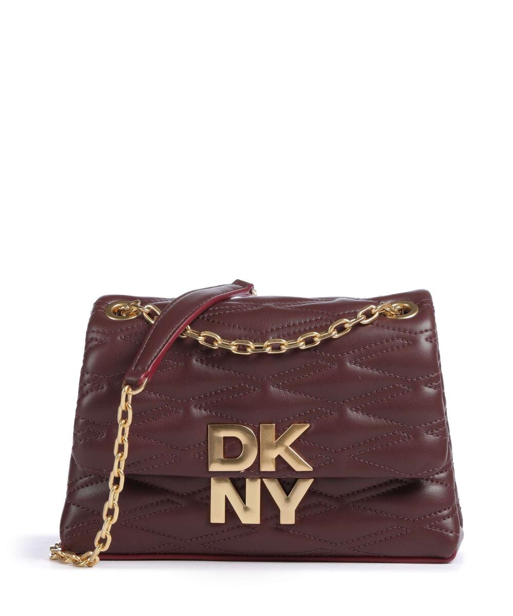 

Сумка через плечо Minnia из мелкозернистой яловой кожи. Dkny, красный