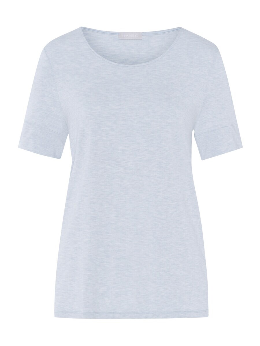 

Пижамный топ Hanro Pajama Shirt Natural Elegance, светло-синий