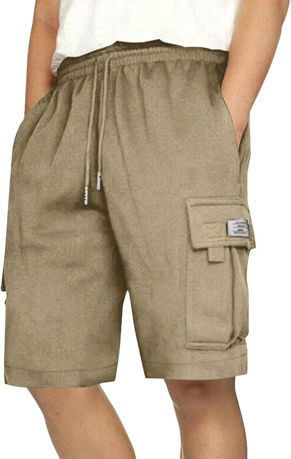 Шорты для активного отдыха мужские Athletic Outdoor Shorts с множеством карманов, A01_khaki