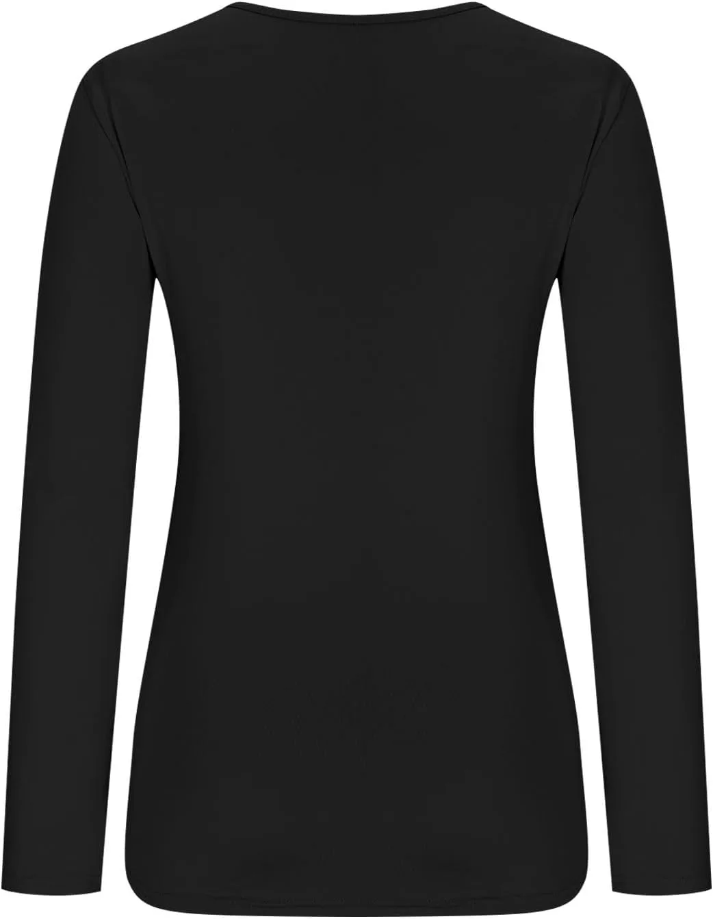 Женская футболка с круглым вырезом и длинным рукавом Slim Fitted — фото 4