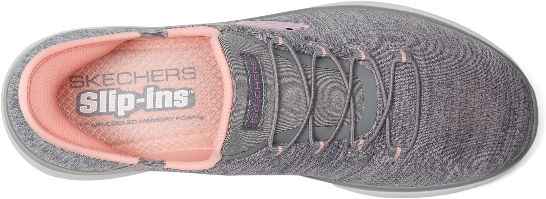 Кроссовки SKECHERS Summits Everyday Set Hands Free Slip-INS, цвет Grey Coral — фото 2
