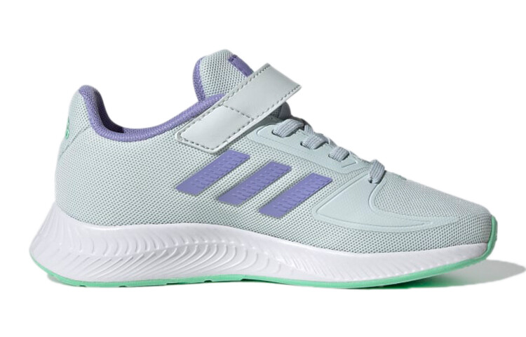 Кроссовки Runfalcon 2.0 Kids, низкие, серые/фиолетовые Adidas — фото 2
