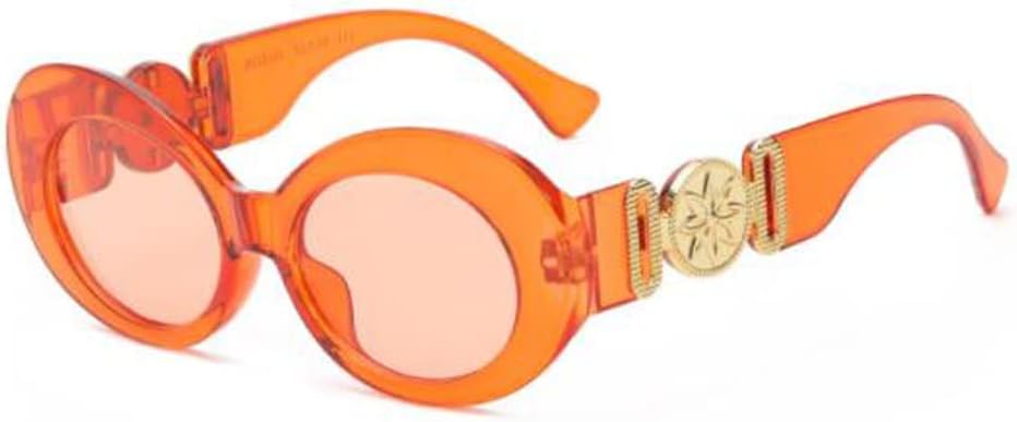 

Солнцезащитные очки PUB в овальной оправе, яйцевидной формы, с широкими дужками, металлические декоративные солнцезащитные очки, модные солнцезащитные очки с защитой от УФ-излучения, Tea Frame Tea Flakes