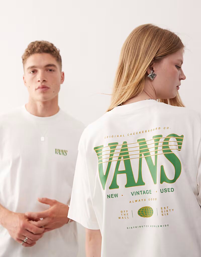 

Футболка Vans Sweep с принтом сзади, кремового цвета — эксклюзивно на ASOS