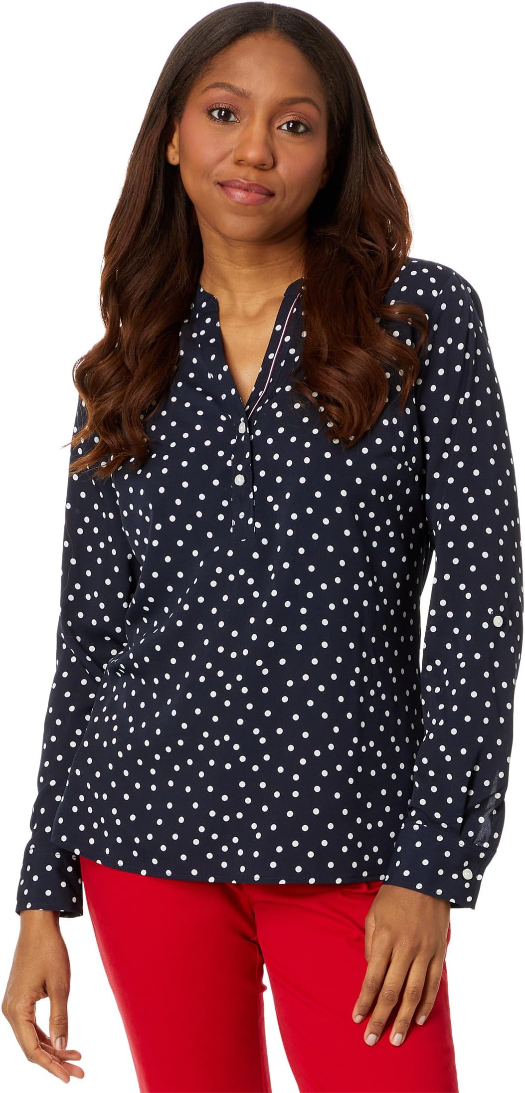 

Туника Tommy Hilfiger Dot Popover Tunic, цвет Sky Captain Multi