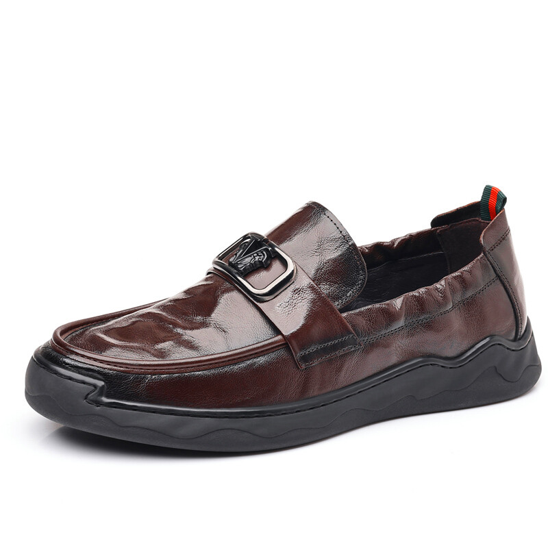 Туфли мужские Men"s Casual Men Low-Top Xiaotoulang, коричневый — фото 2