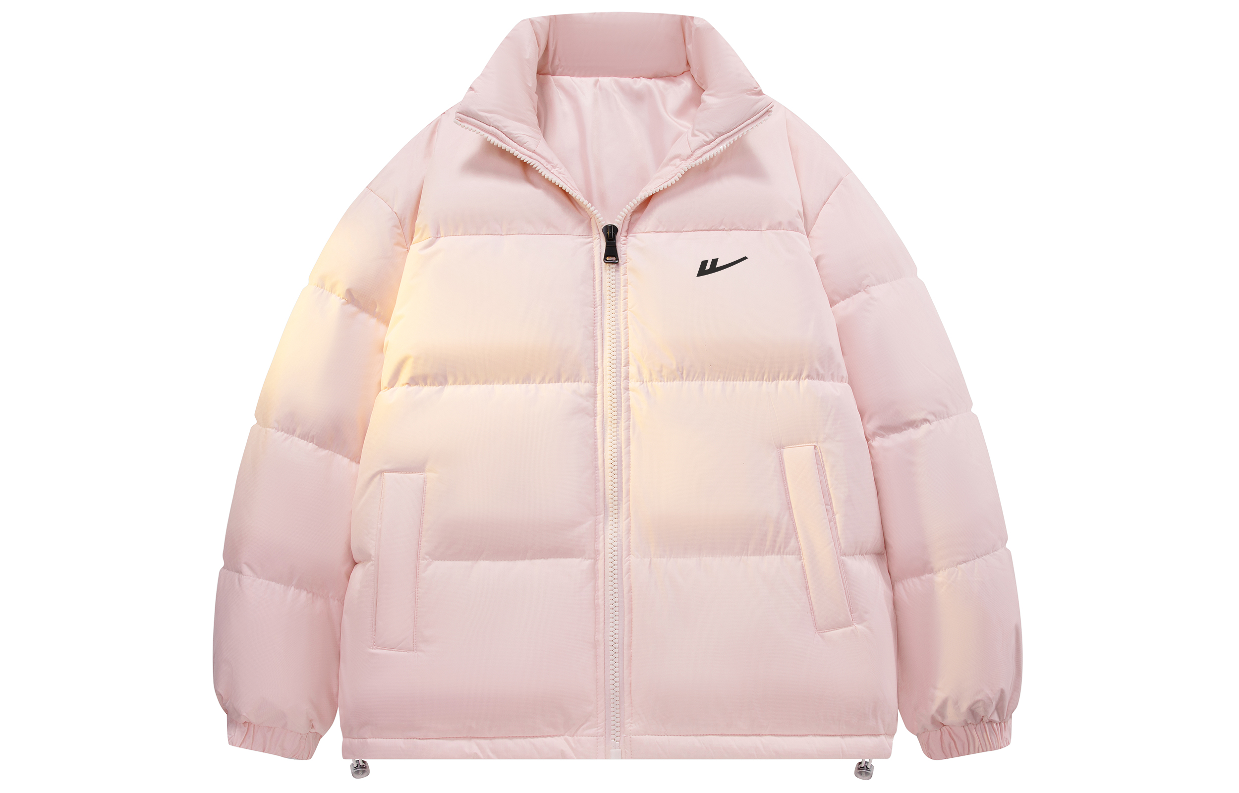 

Пуховик Unisex с воротником стойкой утепленный WARRIOR, розовый[free diy badge]