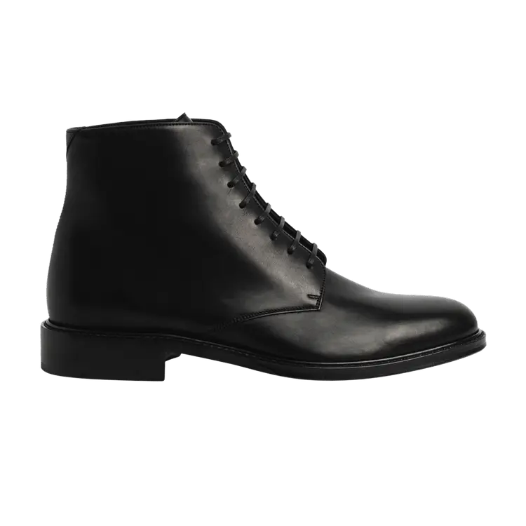 

Ботинки Saint Laurent Army 20 Lace Up Boot Black, черный
