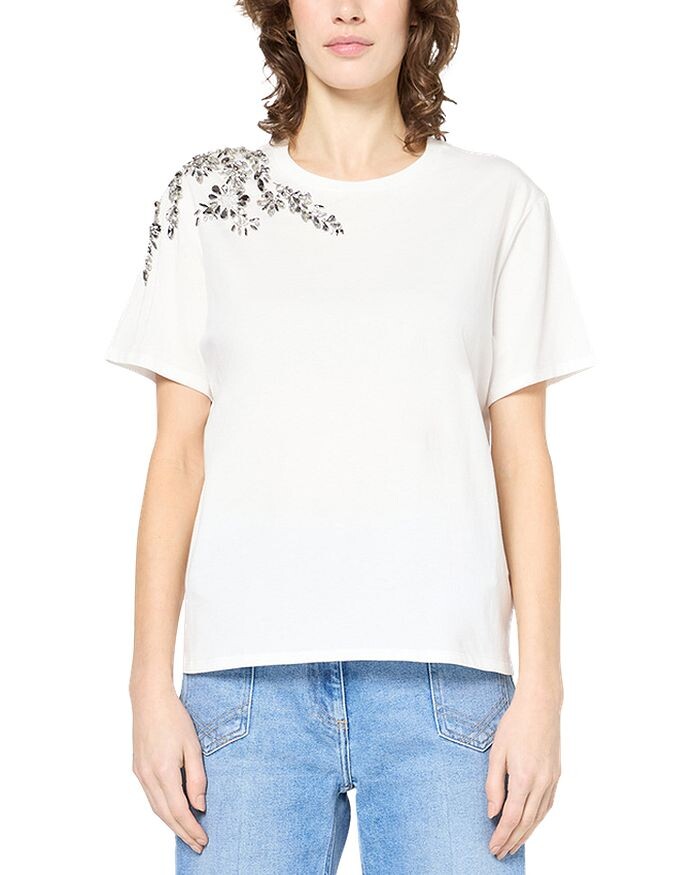 

Гвенн украшенная футболка Gerard Darel, белый