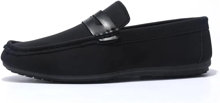 Лоферы из экокожи мужские, модель Penny Loafer, черный PUGHGAETZF — фото 2