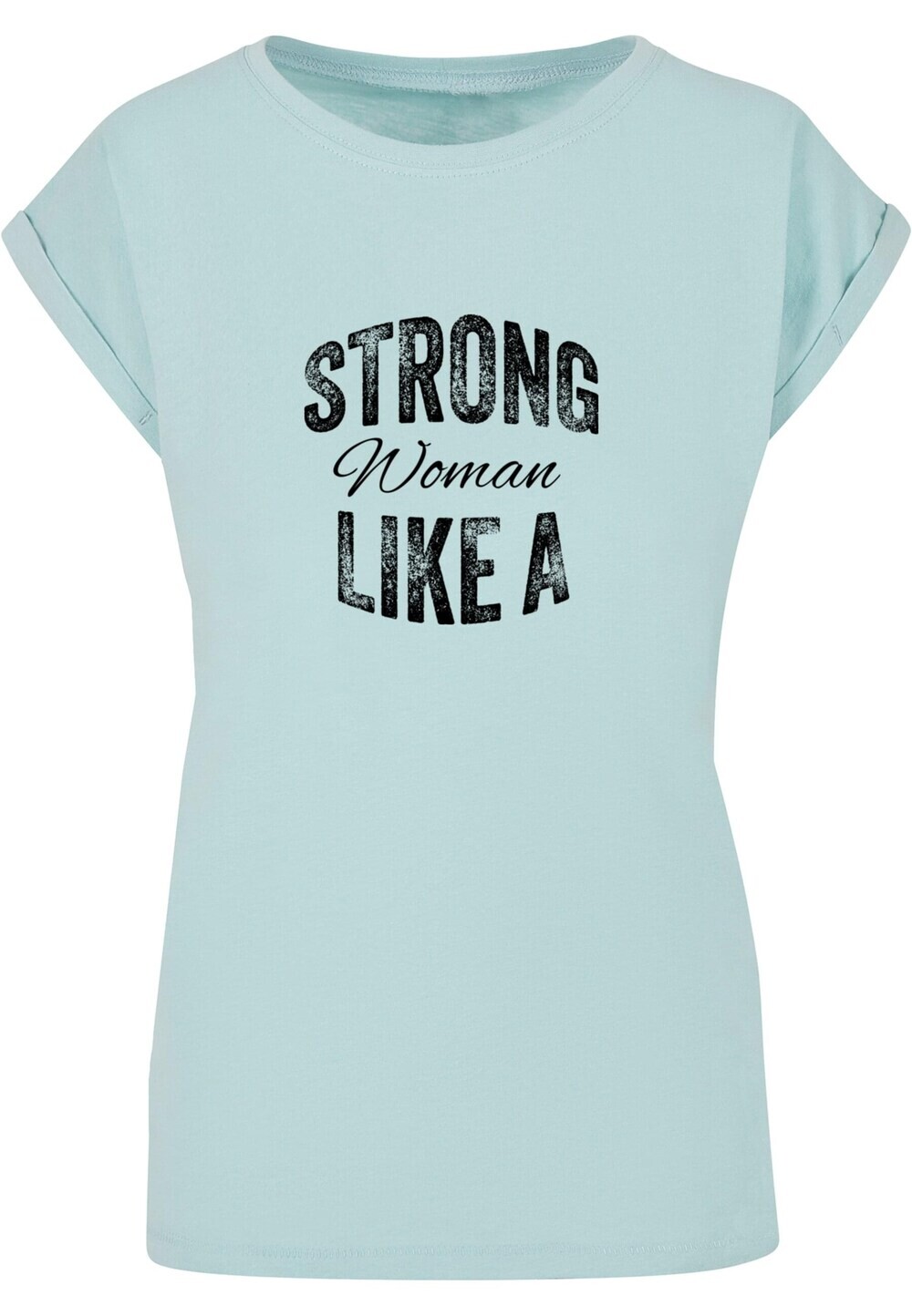 

Рубашка Merchcode Strong Like A Woman, светло-синий