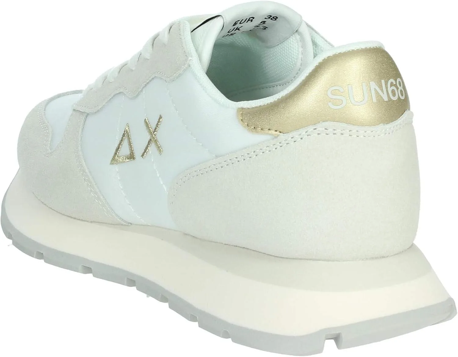 Кроссовки SUN68 Unisex Ally Gold Silver, белый — фото 2
