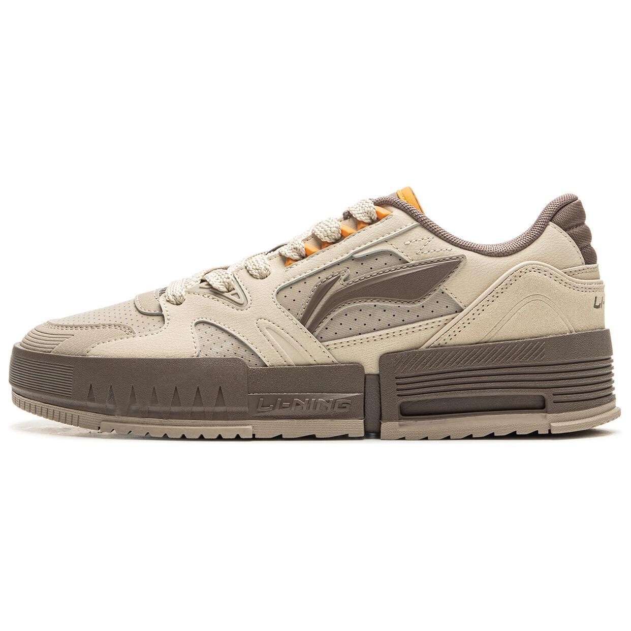 

Кроссовки LINING Skateboarding Shoes Men Low-top Oatmeal Gray/ash Gray, серый