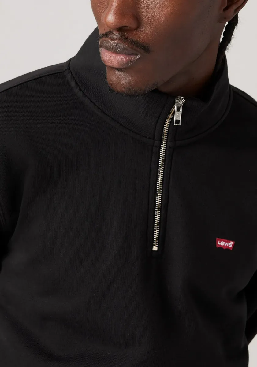 Толстовка Levi's "ОРИГИНАЛЬНАЯ МОЛНИЯ HM 1/4", цвет Minimal Black — фото 4