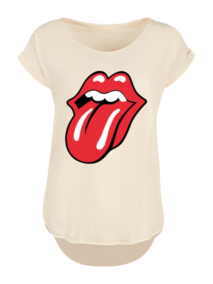 

Удлиненная футболка The Rolling Stones Tongue в цвете Whitesand F4NT4STIC, Белый, Удлиненная футболка The Rolling Stones Tongue в цвете Whitesand F4NT4STIC