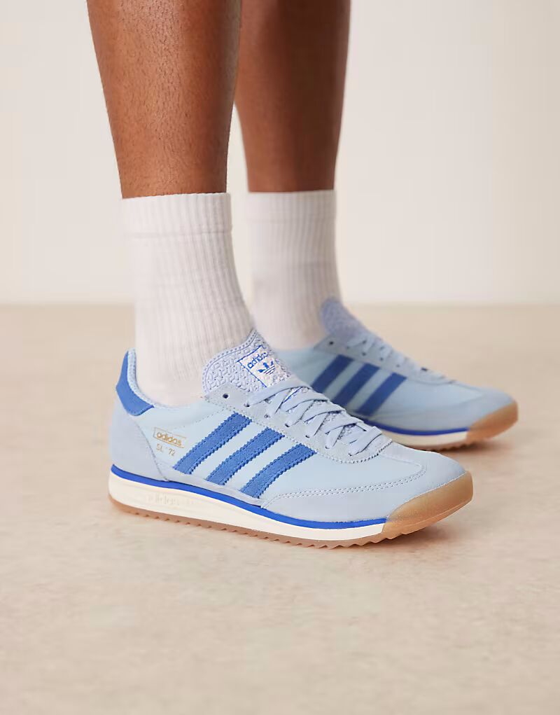 

Кроссовки Adidas Originals SL 72 RS светло-голубого цвета