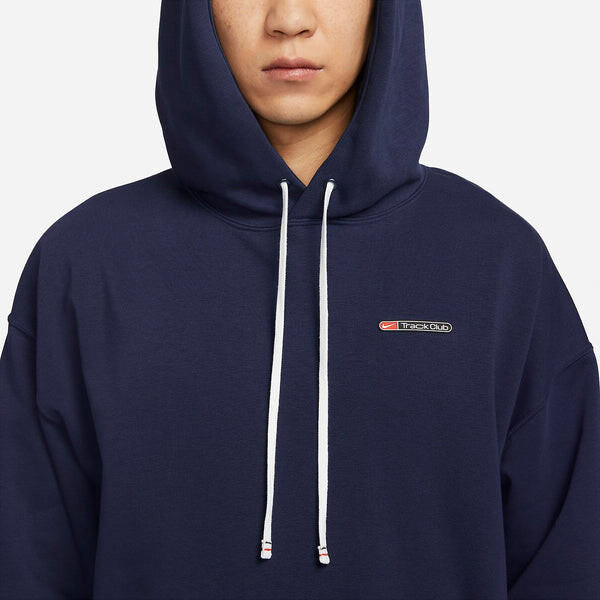 Толстовка с капюшоном track club dri fit трикотажные беговые Nike, синий — фото 2