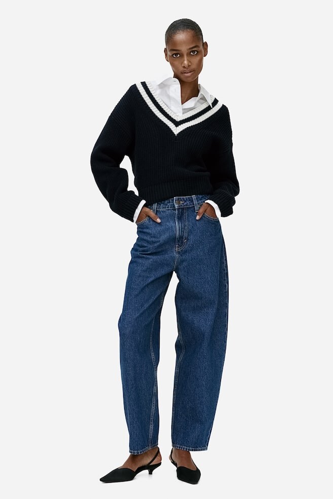 

Свитер с v-образным вырезом H&M, синий