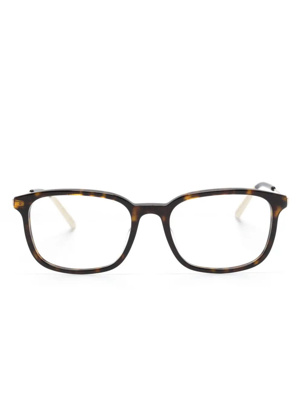 

Очки в квадратной оправе черепаховой расцветки Gucci Eyewear, черный