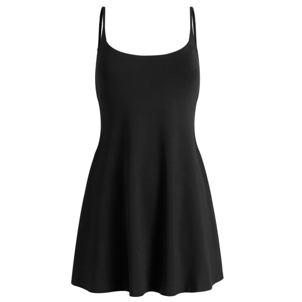 

Мини-Платье на бретельках с гладким дизайном Skims, Obsidian