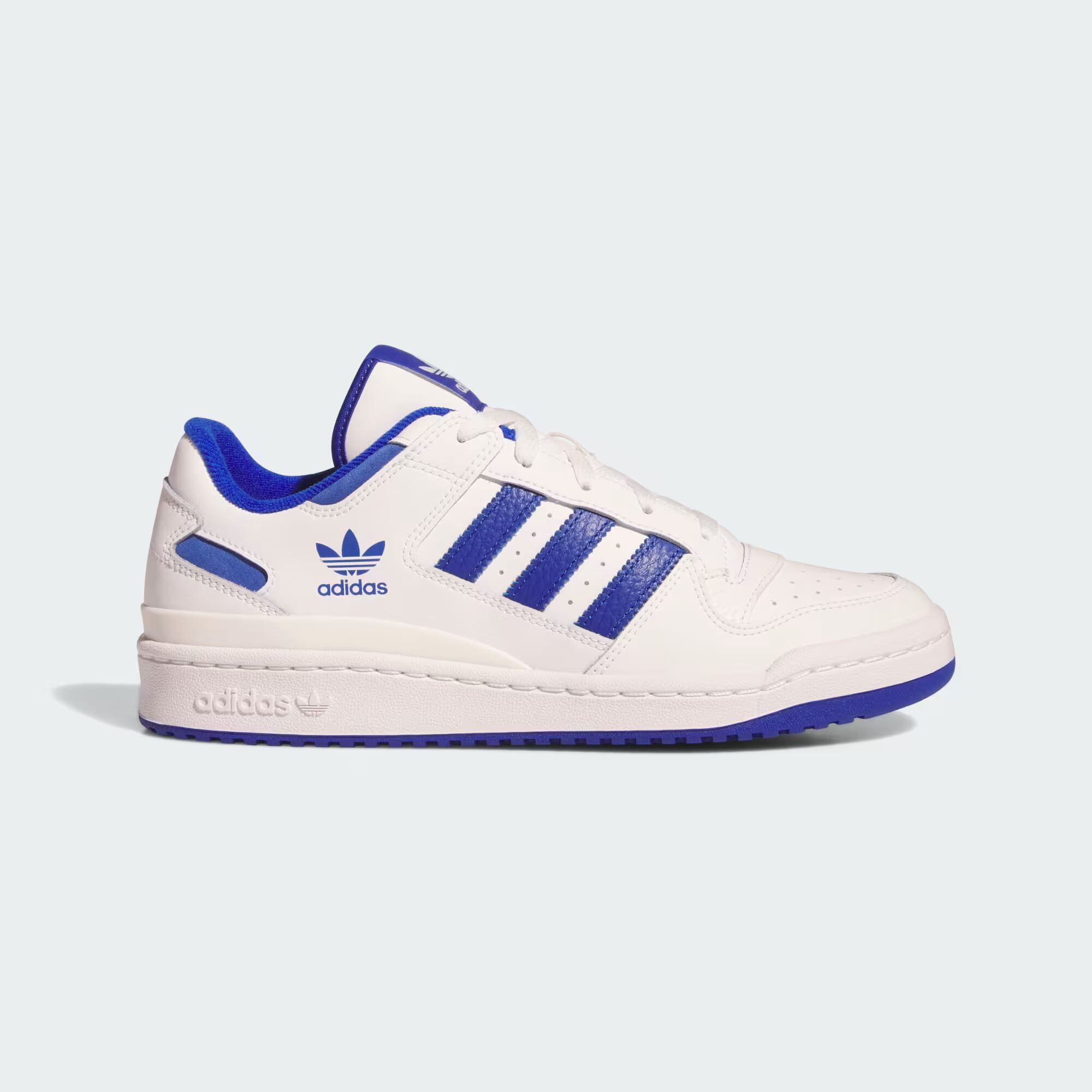 

Кроссовки Forum Low CL Adidas, цвет Core White/Royal Blue/Core White