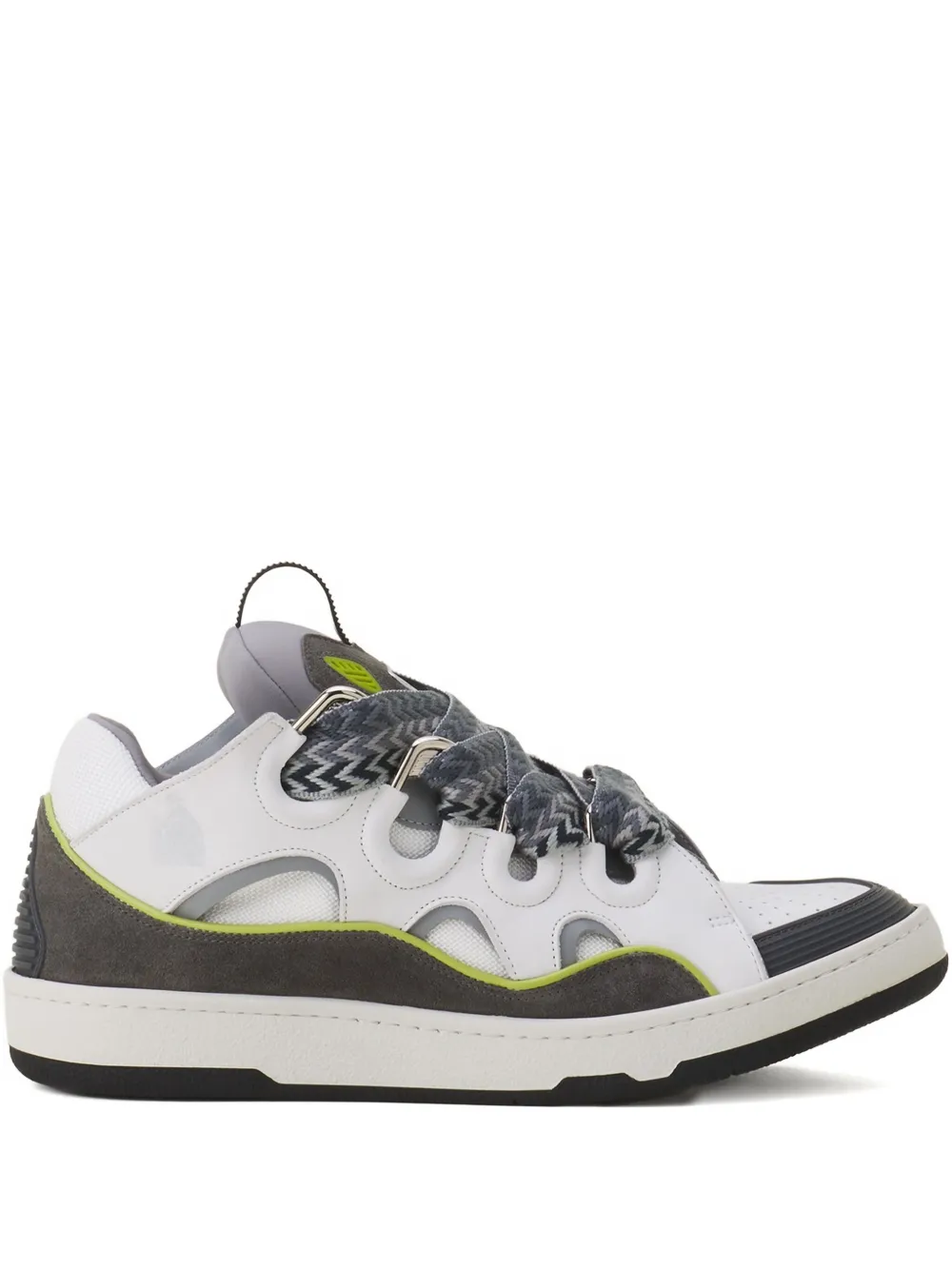 Кроссовки Curb с перфорацией Lanvin, белый