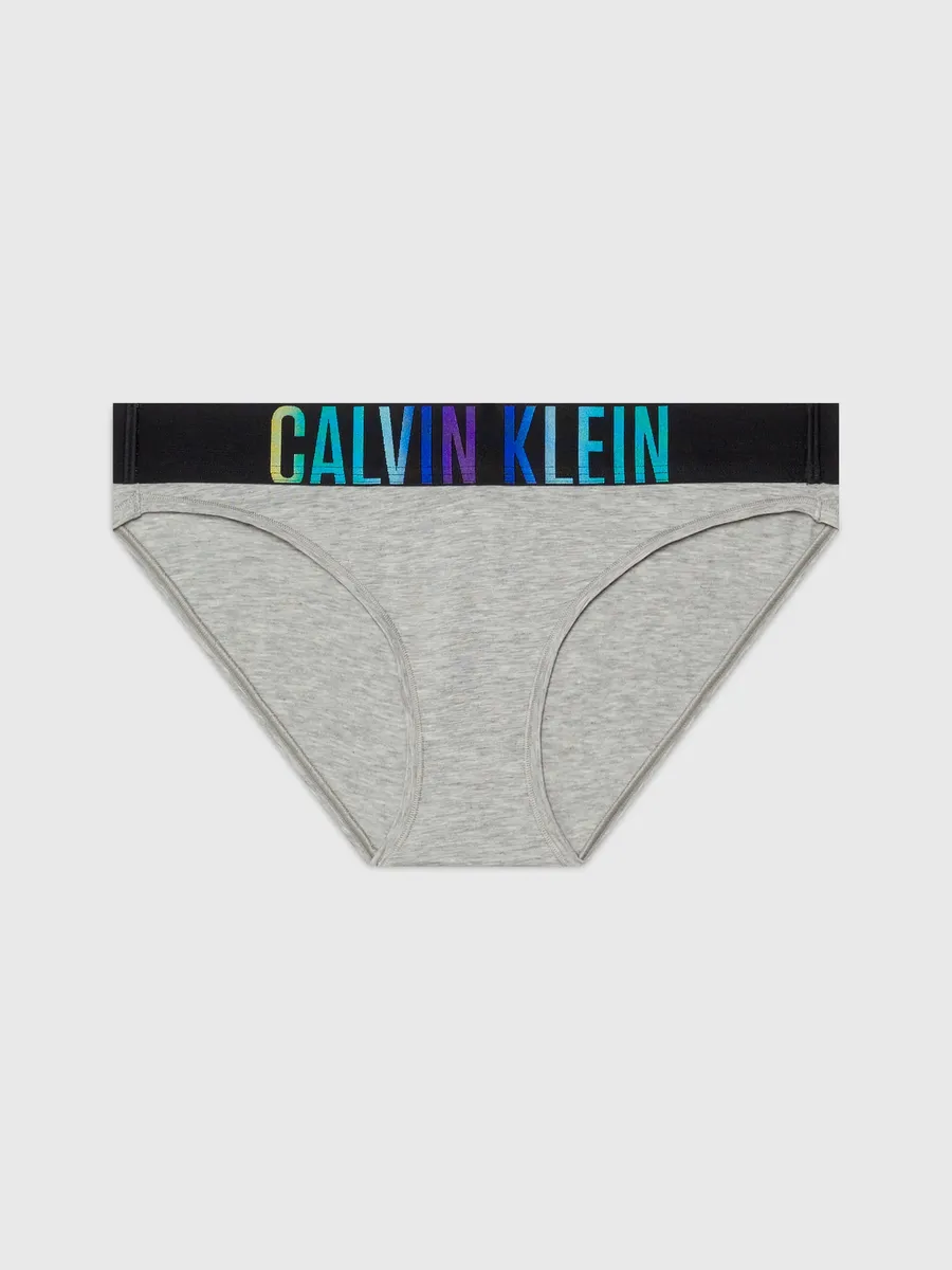 

Трусики бикини Calvin Klein Underwear "BIKINI" с разноцветными буквами-логотипами, серый